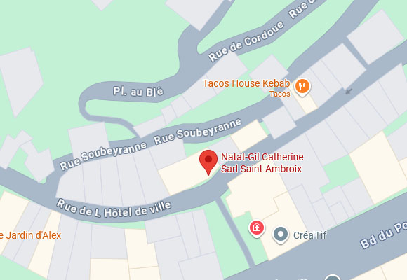 Plan d'acc&egrave;s Saint-Ambroix